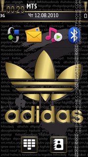 Adidas Gold Di tema screenshot