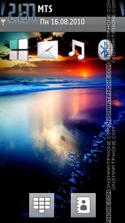 Sunset and Beach tema screenshot