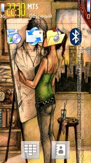 Sketch Kiss tema screenshot