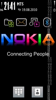 Colours Nokia tema screenshot