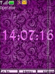 Lilac pattern tema screenshot