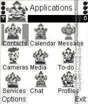 Скриншот темы Animated Ganesha