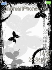 Black Butterfly tema screenshot