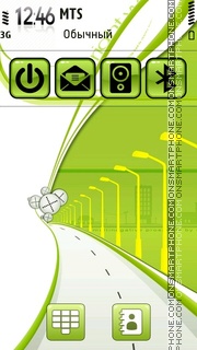 Скриншот темы Green Road