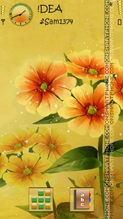 Скриншот темы Flowers v5