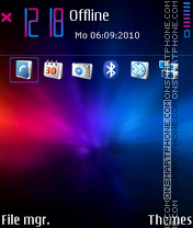 Colour dream by wind theme screenshot