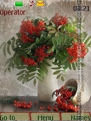 Скриншот темы Mountain ash bouquet