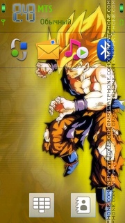 Capture d'écran Goku thème