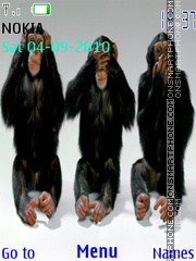 3 Monkeys tema screenshot