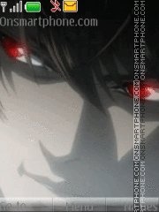 Light Death Note tema screenshot