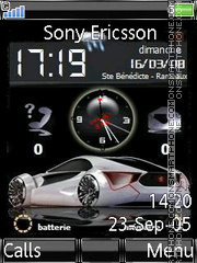 Animated Swf Car Nfs tema screenshot