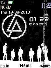 Linkin Park Clock tema screenshot