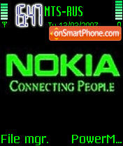 Скриншот темы Nokia Green