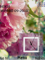 Flower Clock es el tema de pantalla