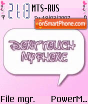 Animated Dont Touch My Phone Theme-Screenshot