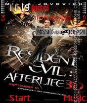 Resident Evil Afterlife ND tema screenshot