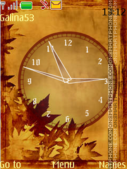 Autumn clock tema screenshot