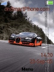 Скриншот темы Bugatti Veyron Super