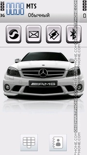 Скриншот темы Mercedes AMG