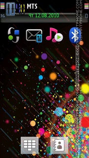 Color Dots es el tema de pantalla