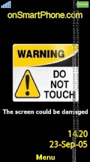 Warning 02 es el tema de pantalla