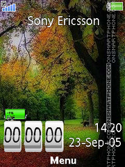 Nature Clock 03 tema screenshot