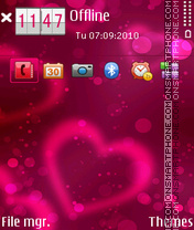 Capture d'écran Erd valentine thème