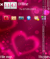 Erd valentine es el tema de pantalla