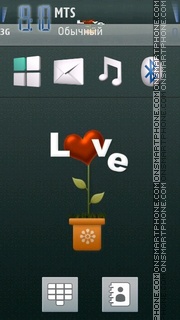 Love Plant tema screenshot