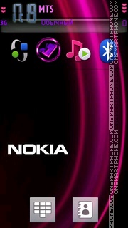 Purple Nokia 01 es el tema de pantalla