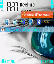 Piercing Eyes tema screenshot