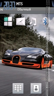 Скриншот темы Bugatti 16