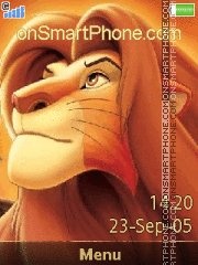 Скриншот темы Lion King 08