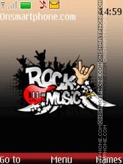 Rock Music Mp3 tema screenshot