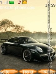 Black Porsche tema screenshot