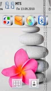 Pink Flower 03 tema screenshot