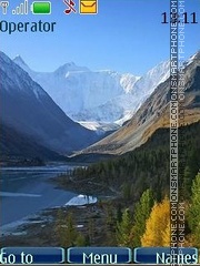 Скриншот темы Mountains and lakes