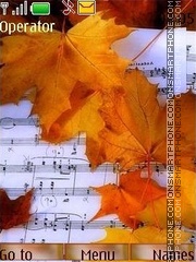 Capture d'écran Melodies of autumn thème