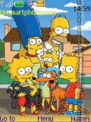 The Simpsons Family theme screenshot