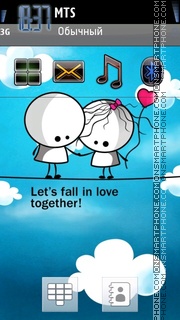 Lets Fall es el tema de pantalla