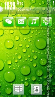 Green Drops 01 Theme-Screenshot