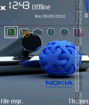 Nokia Blue Logo es el tema de pantalla