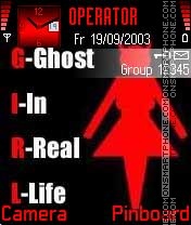 Girl Ghost tema screenshot