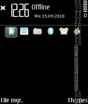 Black c Theme-Screenshot