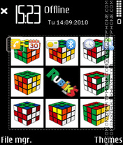 Скриншот темы Rubikx cube