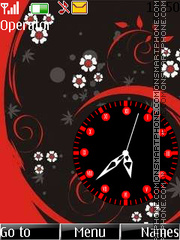 Flower clock tema screenshot