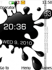 Splash clock theme screenshot