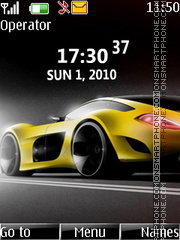 Car clock es el tema de pantalla