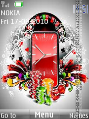 Gambling Clock theme screenshot