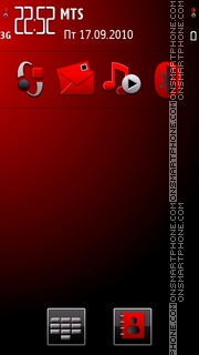 Red Ovi Update Theme-Screenshot